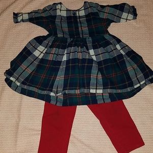 Plaid and red outfit